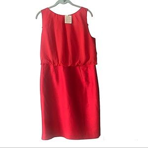 NEW PLANET SILK/WOOL PENCIL SKIRT DRESS, RED SIZE 10